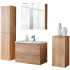 Szafka z Umywalką 80 cm CAPRI OAK 4 Aranżacja na Białym Tle
