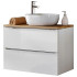 Szafka z Umywalką Nablatową 60 cm CAPRI WHITE 1