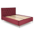 Łóżko Tapicerowane 160x200 MODULO 5 Bordowe Front Lewy