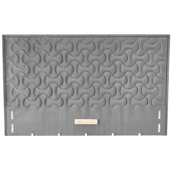Łóżko Tapicerowane 160x200 MODULO 2 Szare Popielate Welurowe. Zagłówek od Frontu