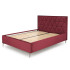 Łóżko Tapicerowane 160x200 MODULO 5 Bordowe Front Prawy