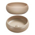 Umywalka Nablatowa 36 cm Cappuccino WIKI MC do Zestawu ICONIC CASHMERE 4