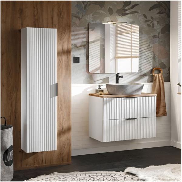 Szafka z Umywalką 80 cm ADEL WHITE 1 Aranżacja