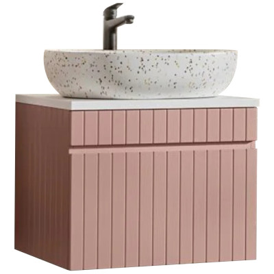 Szafka Łazienkowa z Umywalką Nablatową 60 cm ICONIC ROSE 3