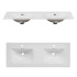 Umywalka Meblowa Podwójna Misa 120 cm Ceramiczna SKY 120D-8099 do Zestawu ADEL 5