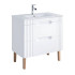 Szafka z Umywalką 80 cm Stojąca FIJI WHITE 3 Front Lewy