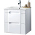 Szafka z Umywalką 60 cm Wisząca Łazienkowa FIJI WHITE 1