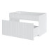 Szafka 80 cm Ryflowana ICONIC WHITE 8 Otwarta