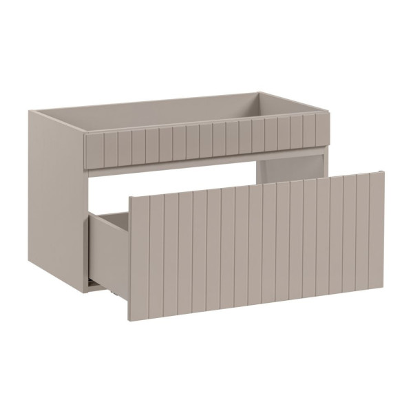 Szafka pod Umywalkę 80 cm Beżowa ICONIC 6 Otwarta