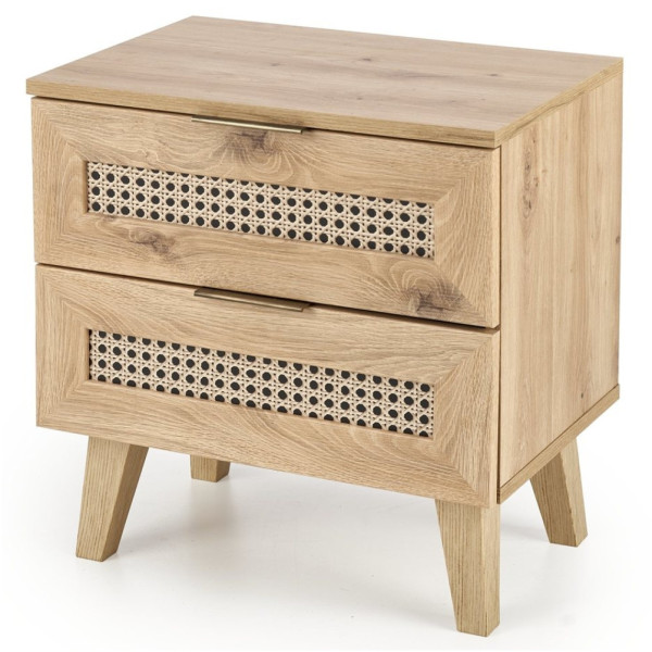 Szafka Nocna BORNEO Dąb Artisan Lewy Front