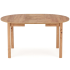 Stół Okrągły Rozkładany 102-142x102cm RINGO Dąb Craft Front Rozłożonego Stołu