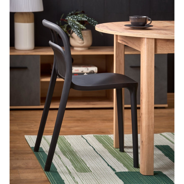❤️ Stół Okrągły Rozkładany Mały 102-142x102 RINGO Dąb Craft Halmar ⭐
