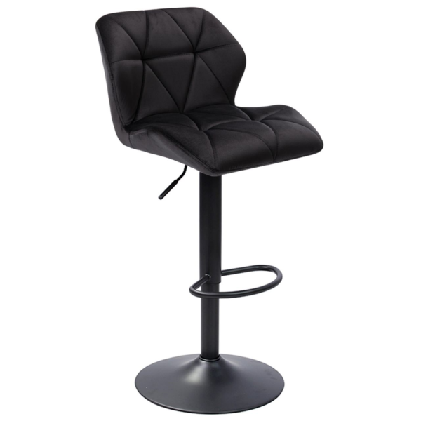 Hoker Tapicerowany DERA Czarny Loft Furnitex Prawy Front