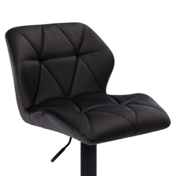 Hoker Tapicerowany DERA Czarny Loft Furnitex Zbliżenie