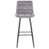 Krzesło Kuchenne Barowe VERO Szare Popielate Loft Furnitex Front