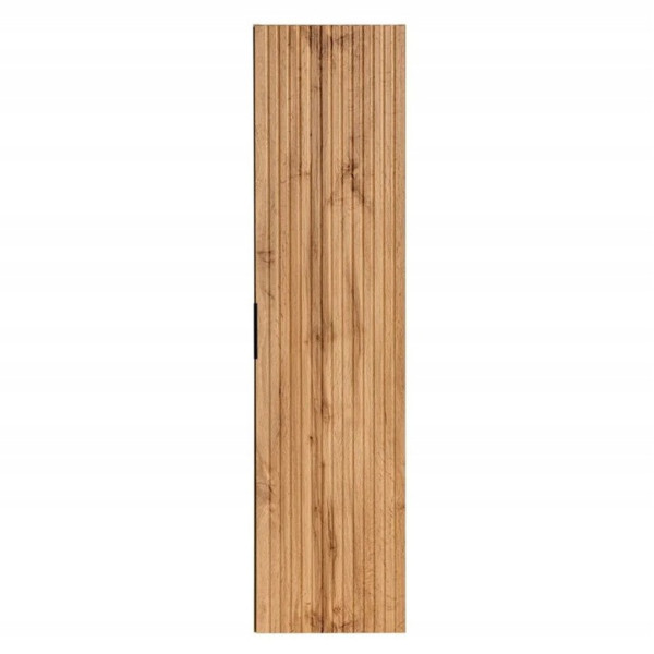 Zestaw Mebli Łazienkowych Szafka z Podwójną Umywalką 120 cm Dąb Wotan Ryflowana ADEL OAK Comad