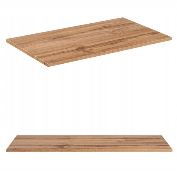 Nowoczesna Ryflowana Szafka Łazienkowa z Umywalką 80 cm Dąb Wotan ADEL OAK Comad