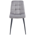 Krzesło Tapicerowane Loft NAVA Szare Welur Furnitex Front