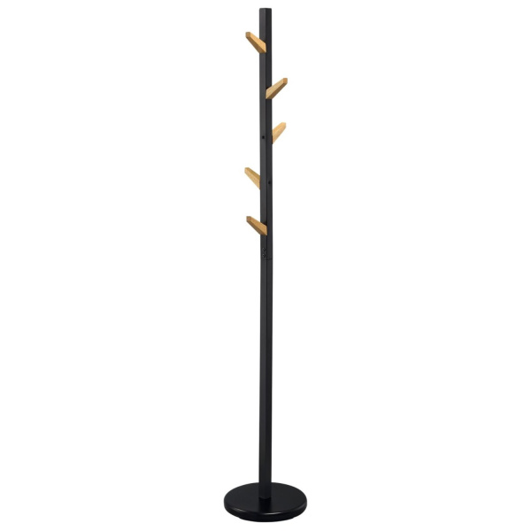 Wieszak na Ubrania Nowoczesny Drzewko W66 Czarny Loft Halmar Front