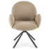 Krzesło Obrotowe Tapicerowane K498 Cappuccino Halmar Front