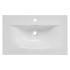 Biała Szafka z Umywalką 60 cm Nowoczesna Ryflowana Matowa ADEL WHITE Comad