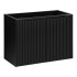 Ryflowana Szafka pod Umywalkę 80 cm 2 Drzwiowa Ryflowane Fronty Matowa Czarna NOVA BLACK Comad