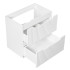 Nowoczesna Szafka pod Umywalkę 60 cm z Szufladami Ryflowana Biały Mat NOVA WHITE Comad