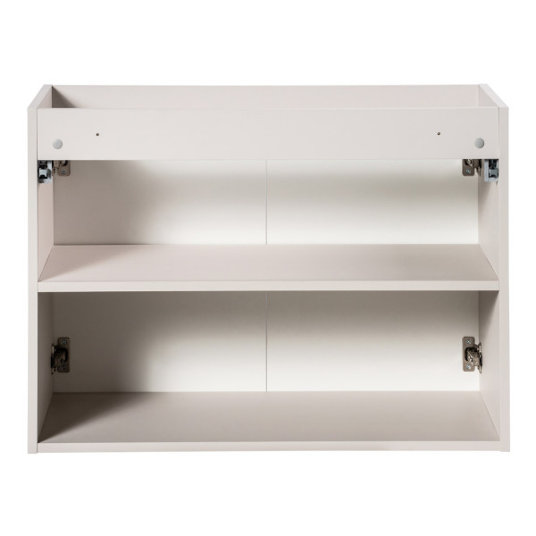 Nowoczesna Szafka pod Umywalkę 80 cm Wisząca Ryflowana Beżowa do Łazienki Boho NOVA CASHMERE Comad