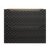 Nowoczesna Szafka pod Umywalkę 70 cm Wisząca z Szufladami Czarna Dąb OCEAN BLACK Comad