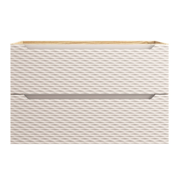 Nowoczesna Szafka pod Umywalkę 90 cm z Szufladami Beżowa Boho OCEAN BEIGE Comad