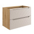Nowoczesna Beżowa Szafka pod Umywalkę 80 cm z Szufladami OCEAN BEIGE Comad