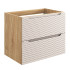 Wisząca Szafka pod Umywalkę 70 cm Dąb Beżowa z Szufladami OCEAN BEIGE Comad