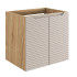 Szafka pod Umywalkę 60 cm do Łazienki 2 Drzwiowa Dąb Beżowa OCEAN BEIGE Comad