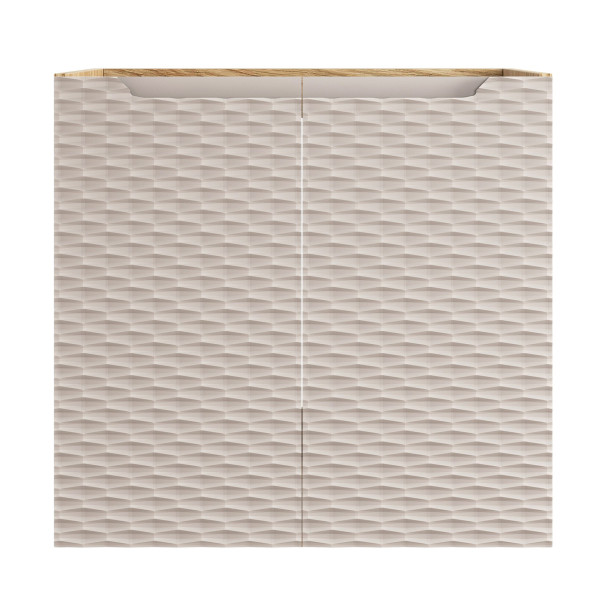 Szafka pod Umywalkę 60 cm do Łazienki 2 Drzwiowa Dąb Beżowa OCEAN BEIGE Comad