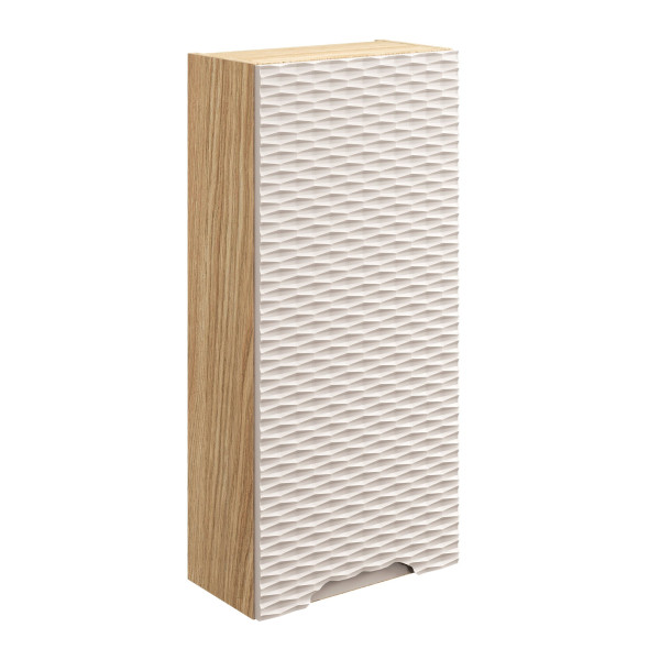Nowoczesna Szafka Łazienkowa Górna Wisząca Beżowa Dąb Olejowany OCEAN BEIGE Comad