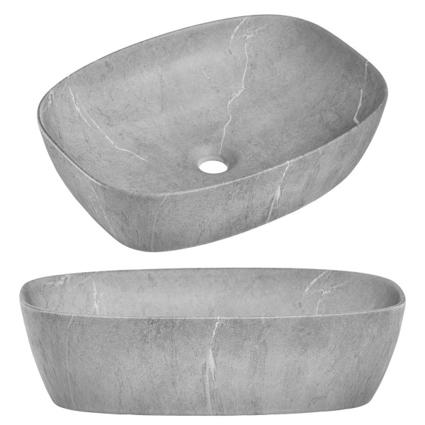 Nowoczesne Meble Łazienkowe Ryflowane Matowe Szafka z Umywalką 80 cm Słupek Lustro ADEL WHITE Comad