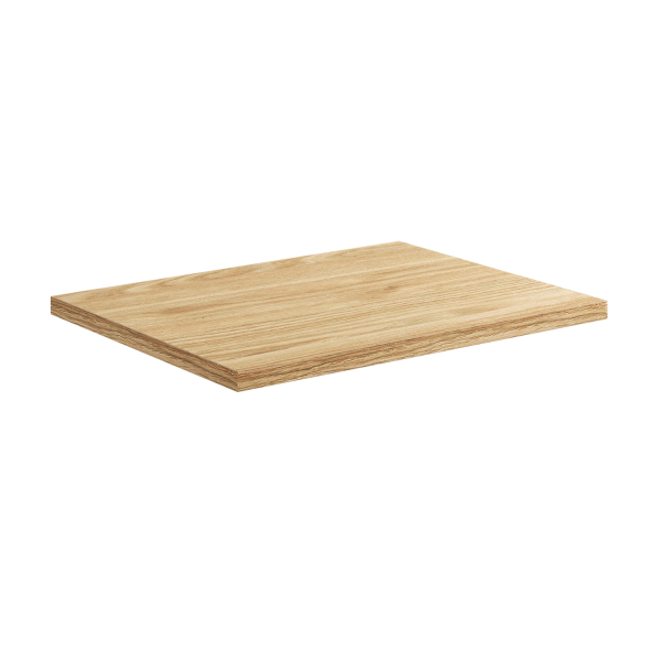 Nowoczesny Łazienkowy Blat do Łazienki Fryzjerski 60x46 cm Dąb Olejowany Boho Płyta MDF 25 mm OCEAN Comad