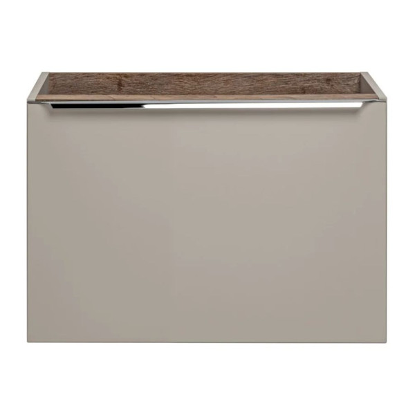 Szafka pod Umywalkę z Blatem 120 cm do Łazienki Vintage Dąb Szary Krzemowy Mat SANTA FE TAUPE Comad
