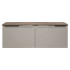 Szafka pod Umywalkę z Blatem 120 cm do Łazienki Vintage Dąb Szary Krzemowy Mat SANTA FE TAUPE Comad