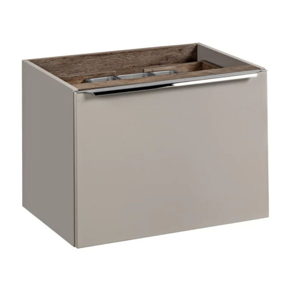 Szafka pod Umywalkę z Blatem 160 cm z Szufladami Vintage Wisząca Szary Krzem Matowy Nowoczesny SANTA FE TAUPE Comad