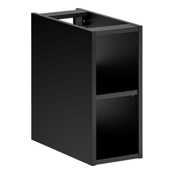 Szafka z Umywalką Regałem 80 cm do Łazienki Loft Czarny Matowy Nowoczesny SANTA FE BLACK Comad