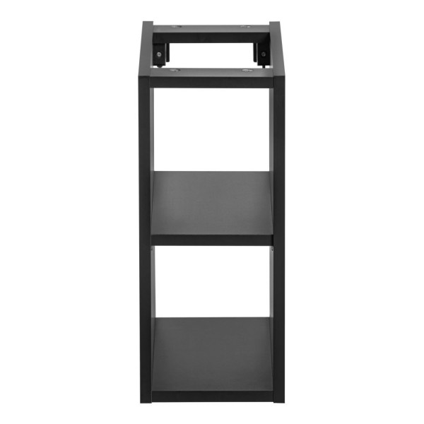 Szafka z Umywalką Nablatową Regałem 80 cm Wisząca Nowoczesna Matowa Czarna Loft SANTA FE BLACK Comad