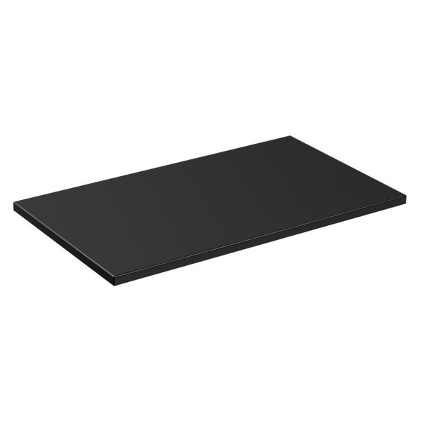 Szafka z Umywalką Nablatową Regałem 80 cm Wisząca Nowoczesna Matowa Czarna Loft SANTA FE BLACK Comad