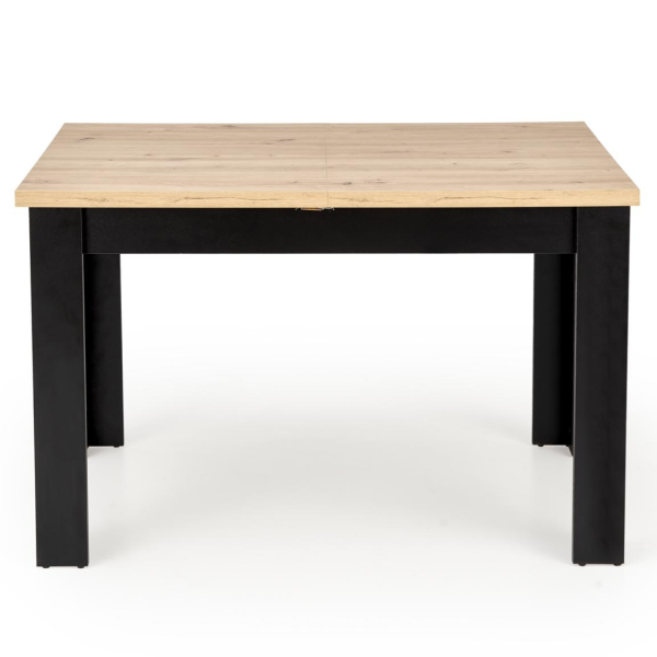 Stół Rozkładany 120-160/80 cm BAGIO Dąb Artisan Czarny Front
