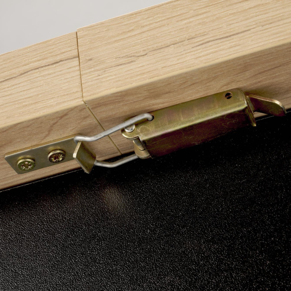 Stół Rozkładany 120-160/80 cm BAGIO Dąb Artisan Czarny Zbliżenie Mechanizmu
