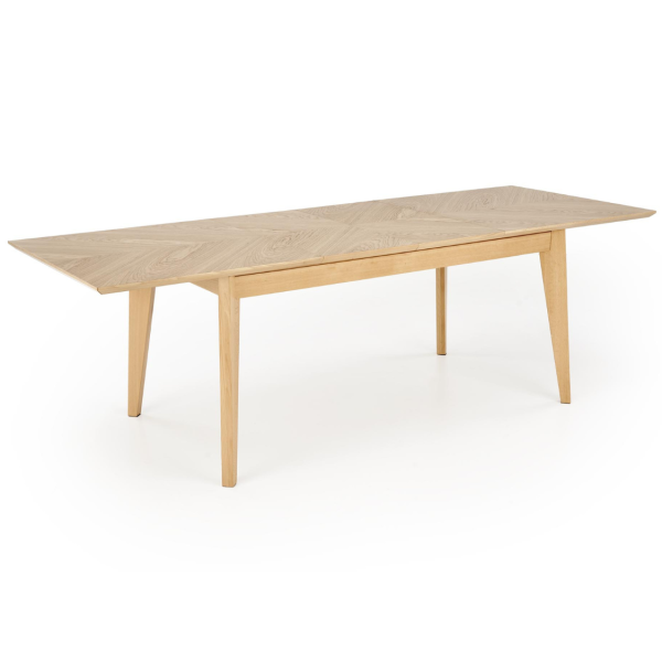 Stół Rozkładany EDMONDO Dąb Naturalny Halmar Rozłożony Duży