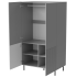 Szafa ASENSIO S-1 Popielata Szara Loft Otwarta