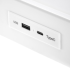 Biurko z Funkcją Regulacji Wysokości B52 Białe Szklane Port USB