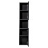 Nowoczesne Meble Łazienkowe 80 cm Wiszący Komplet do Łazienki Ryflowany Czarny Mat NOVA Comad
