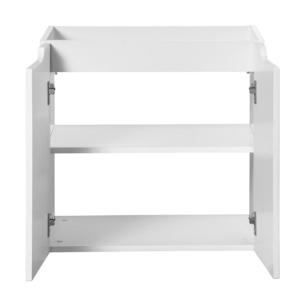 Nowoczesna Szafka pod Umywalkę z Blatem 60 cm Ryflowana do Łazienki Biała Matowa NOVA Comad